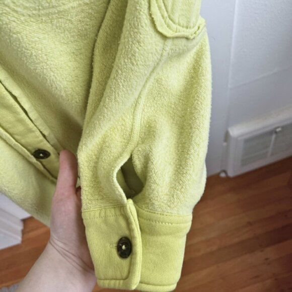 FREE PEOPLE Light Lime Green Ruby Shirt Jacket Shacket Size M - Picture 9 of 14